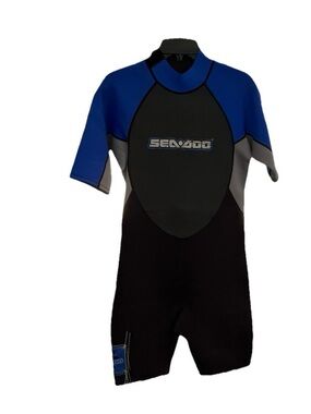 Boys' Shorty Wetsuit - Blue/Black